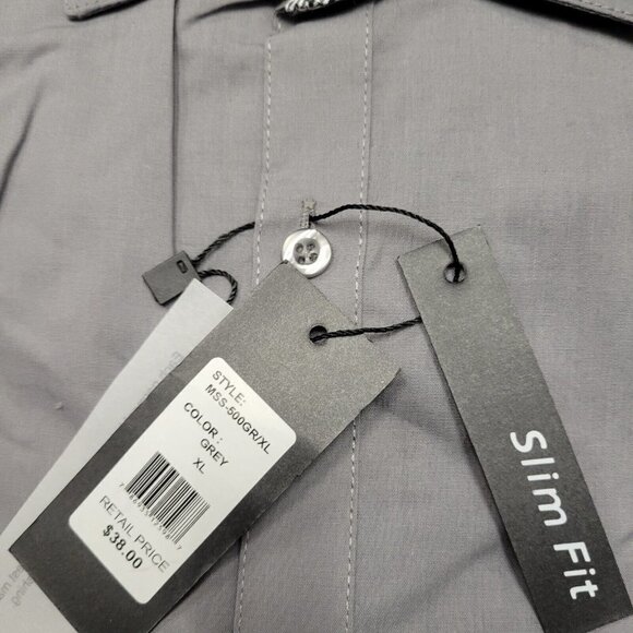 MEN'S Galaxy By Harvic Slim Fit Short Sleeve Shirt.  Size XL NWT $38 - Picture 5 of 6